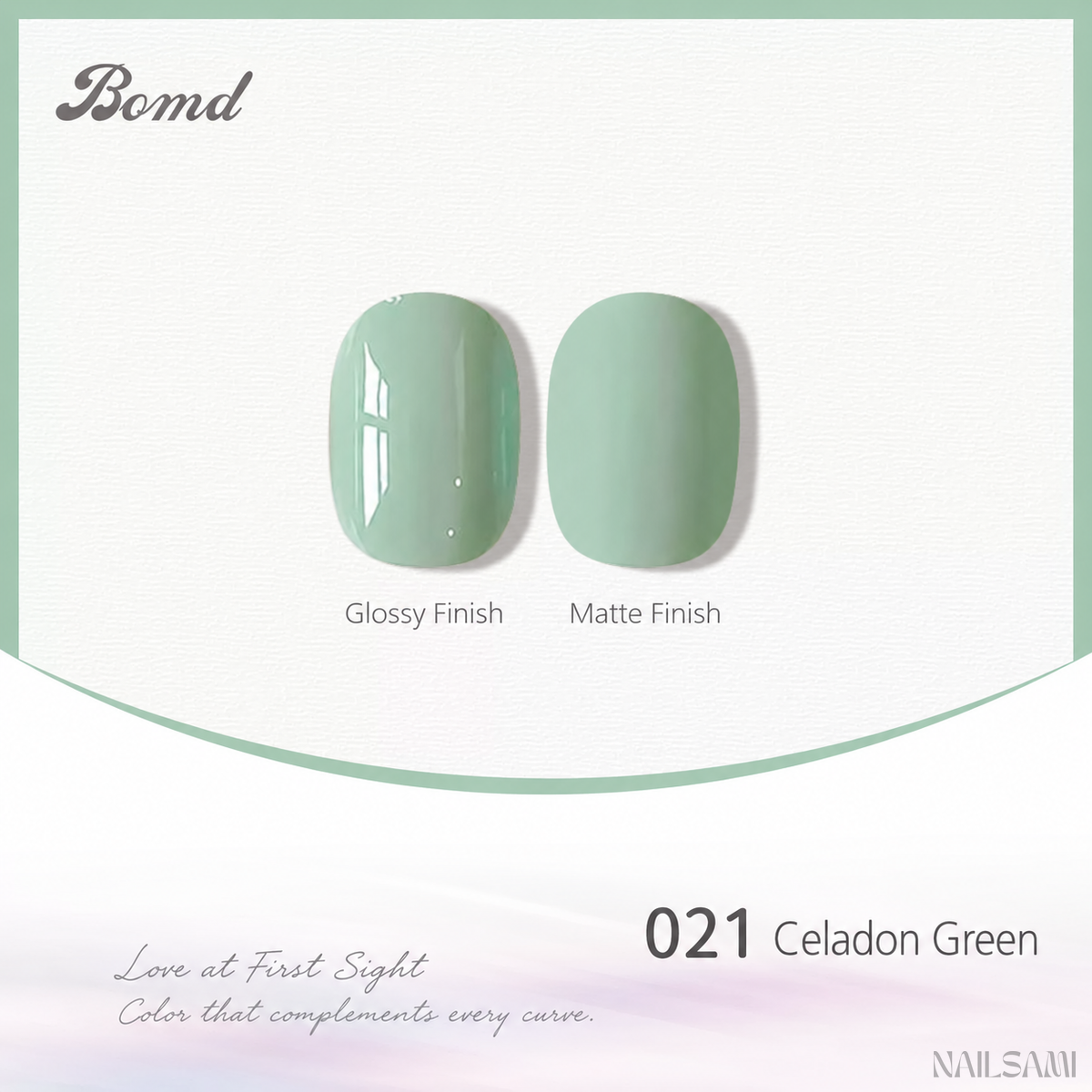 BOMD 68-Color #021 Celadon Green gel polish