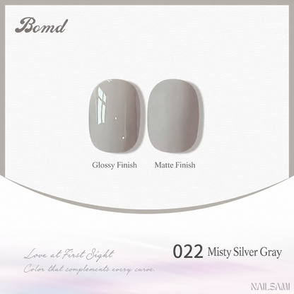 BOMD 68-Color #022 Misty Silver Gray gel polish