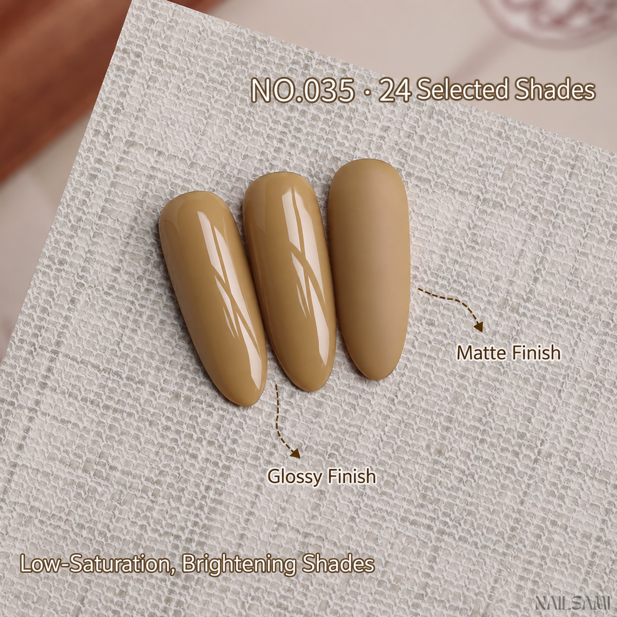 BOMD Autumn Winter E035 Loquat Yellow solid gel polish swatch