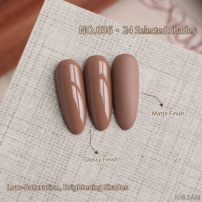 BOMD Autumn Winter E036 Dusty Pink solid gel polish swatch