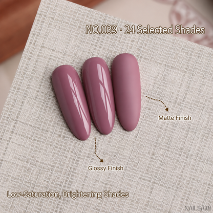 BOMD Autumn Winter E039 Misty Mauve solid gel polish swatch