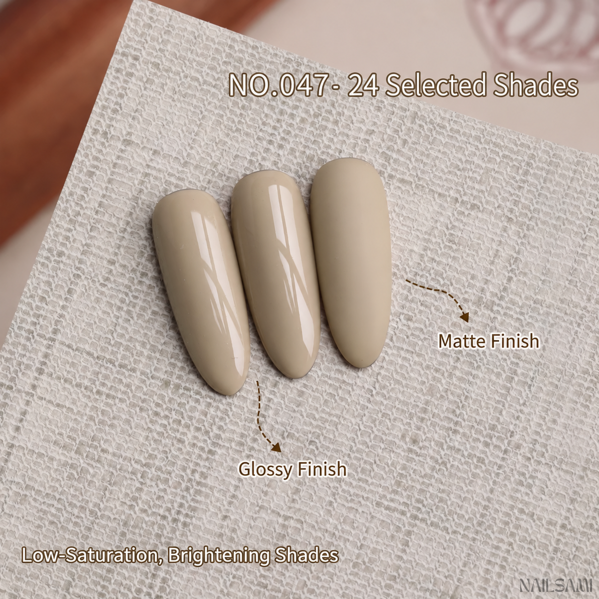 BOMD Autumn Winter E047 Cinnamon Almond solid gel polish swatch