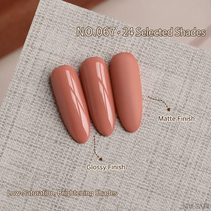 BOMD Autumn Winter E067 Blushed Rose solid gel polish swatch