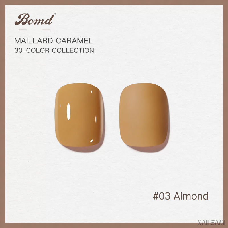 BOMD Maillard Caramel #03 Almond gel polish swatch