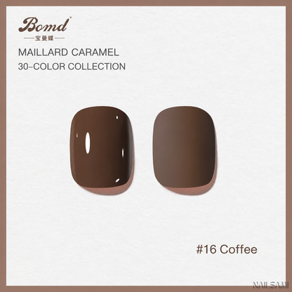BOMD Maillard Caramel #16 Coffee gel polish swatch