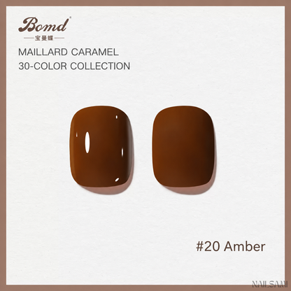 BOMD Maillard Caramel #20 Amber gel polish swatch