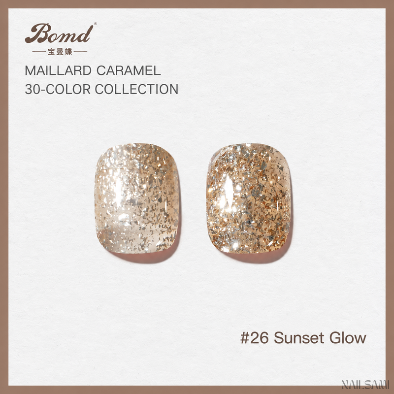 BOMD Maillard Caramel #26 Sunset Glow gel polish swatch