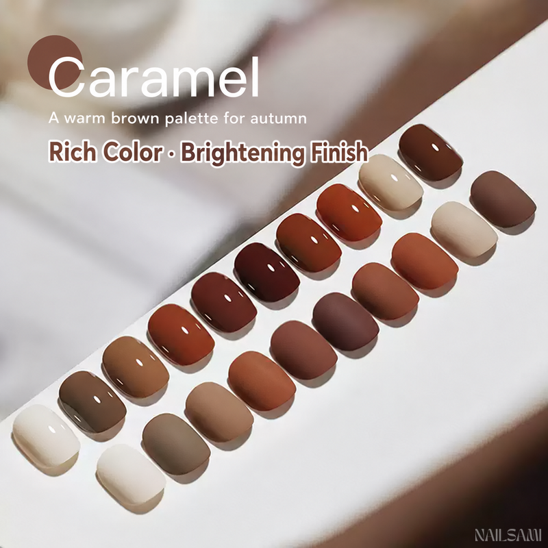 BOMD Maillard Caramel autumn gel polish palette