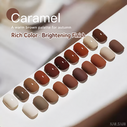 BOMD Maillard Caramel autumn gel polish palette