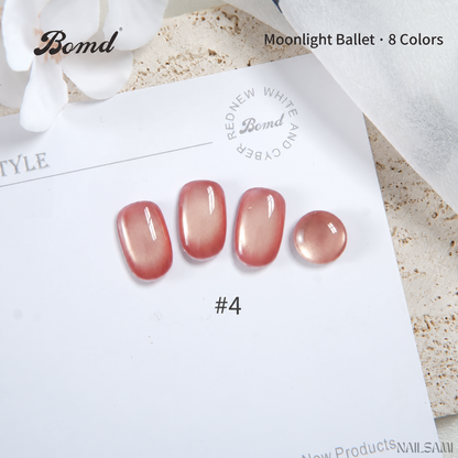 BOMD Moonlight Ballet #04 nude pink cat-eye gel swatch