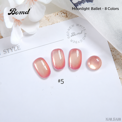 BOMD Moonlight Ballet #05 nude pink cat-eye gel swatch