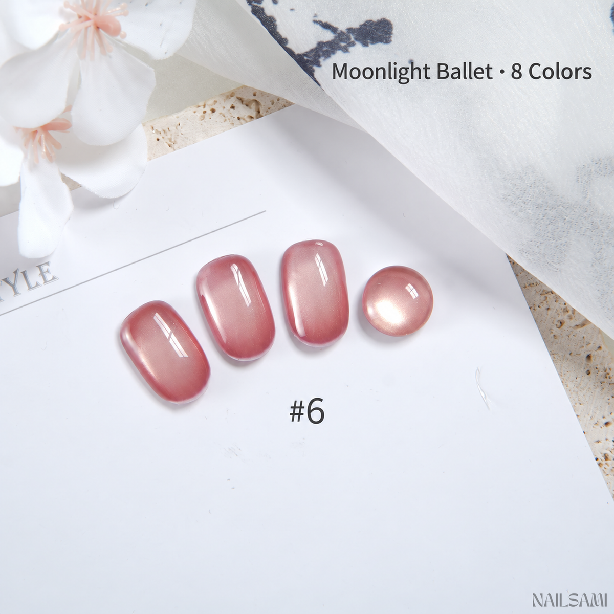 BOMD Moonlight Ballet #06 nude pink cat-eye gel swatch