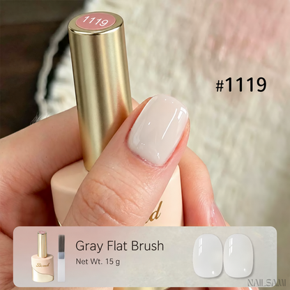 BOMD nude sheer gel polish shade #1119 Milky Nude