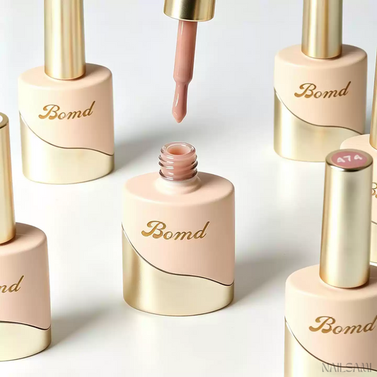BOMD nude sheer gel polish bottle and brush
