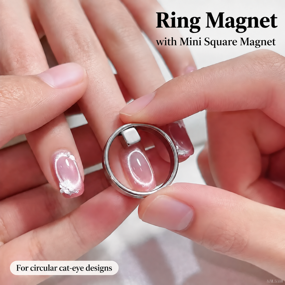 BOMD ring magnet with attached mini square magnet option
