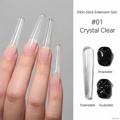 BOMD solid extension gel shade 01 Crystal Clear