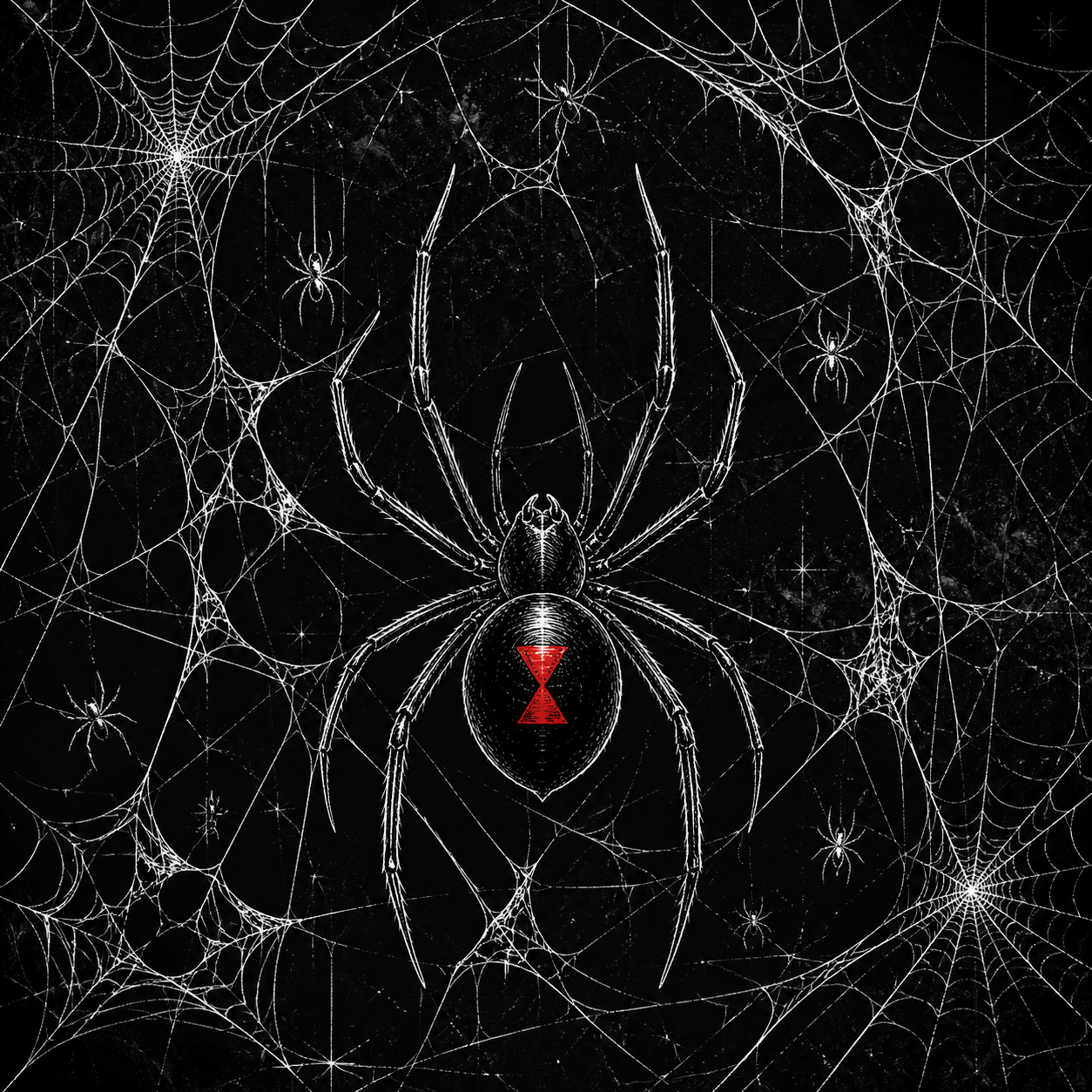 Spider Web Halloween Nail Art