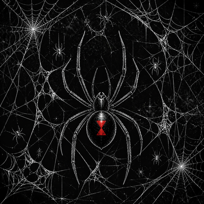 Spider Web Halloween Nail Art