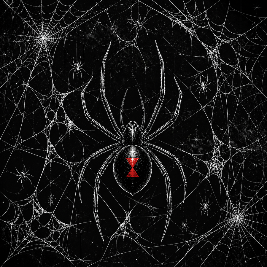 Spider Web Halloween Nail Art