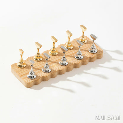 Magnetic Nail Tip Practice Stand Set