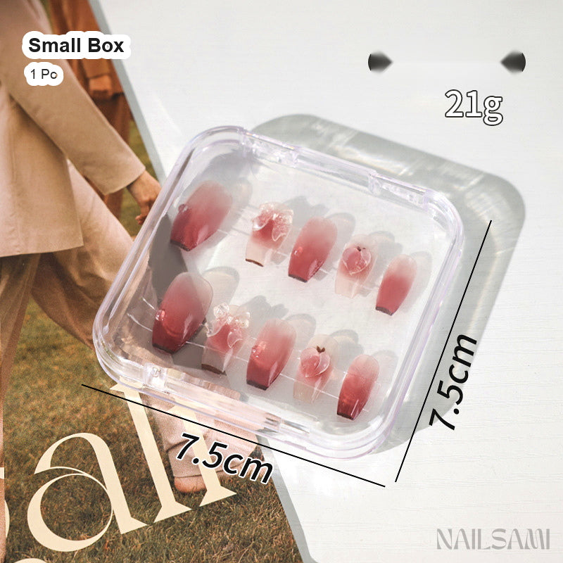 Clear Press-On Nail Storage Box