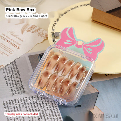 Clear Press-On Nail Storage Box
