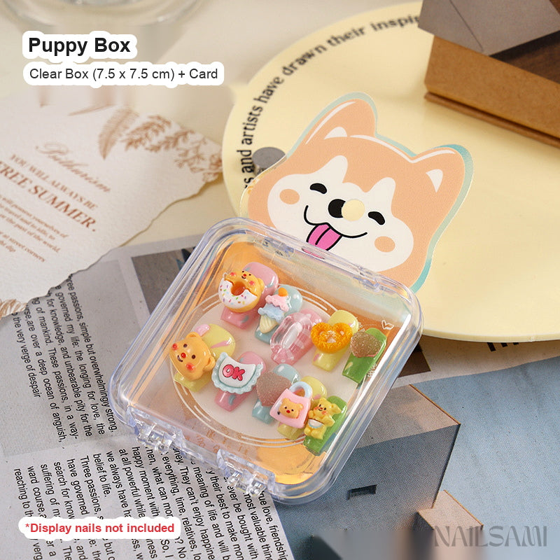Clear Press-On Nail Storage Box