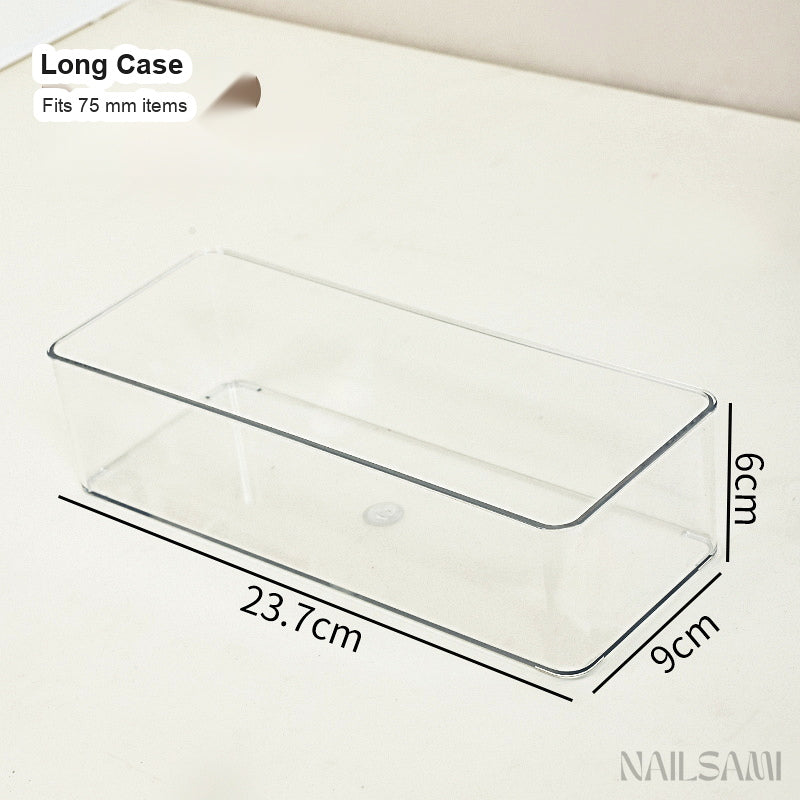 Clear Press-On Nail Storage Box