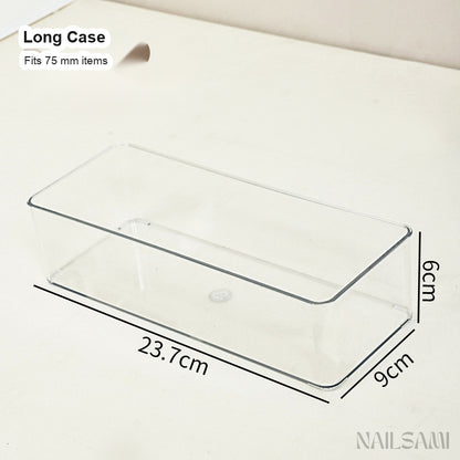 Clear Press-On Nail Storage Box