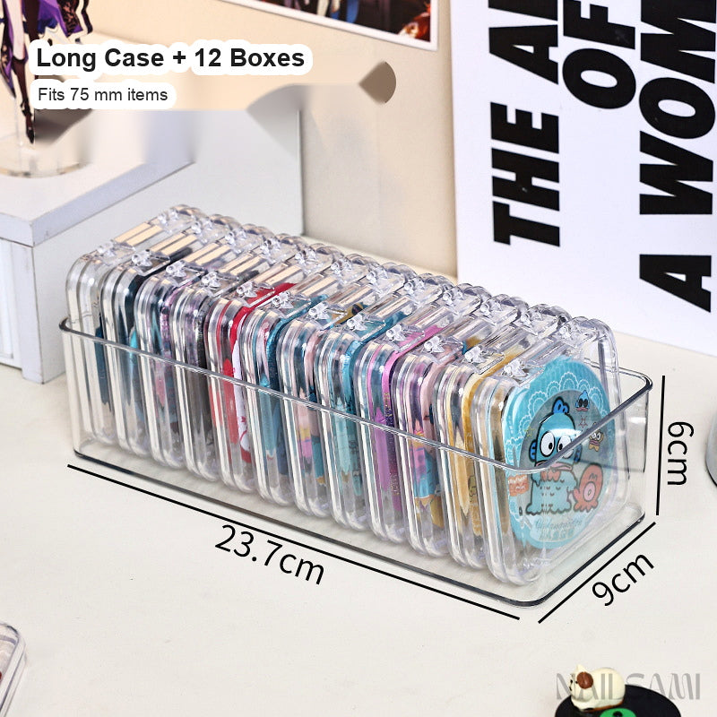 Clear Press-On Nail Storage Box