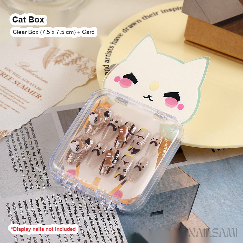 Clear Press-On Nail Storage Box