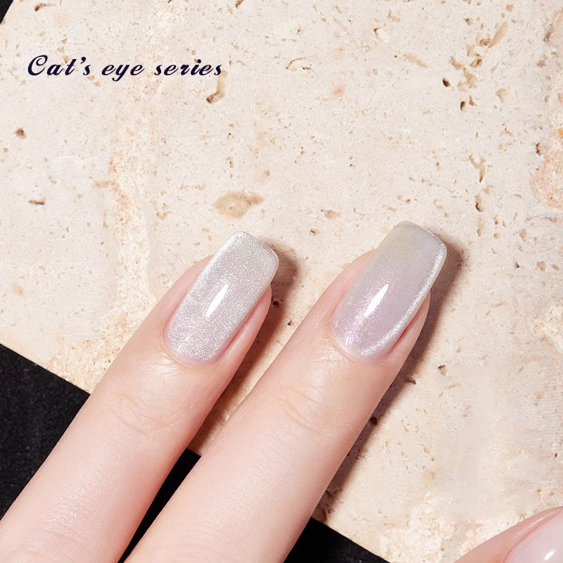 Starry Night Cat Eye Gel Polish 2024 Star Dance Floor Cat Eye 03 for bold starry night cat eye nail designs with a shimmering look