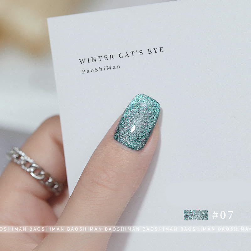 Cool Dream Winter Cat Eye 07 for bold and dramatic nail designs with a cool dream winter cat eye effect, ideal for making a statement