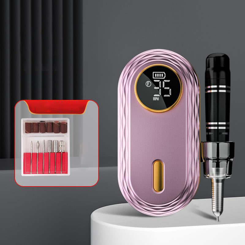 603 Upgraded Polishing Machine [Rose Pink]: "603 Upgraded Polishing Machine in Rose Pink, offers state-of-the-art nail care technology. Ideal for professional use, providing exceptional precision in nail polishing and grooming."