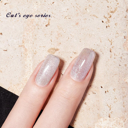 Starry Night Cat Eye Gel Polish 2024 Star Dance Floor Cat Eye 16 for shimmering starry night cat eye nail designs with elegant looks