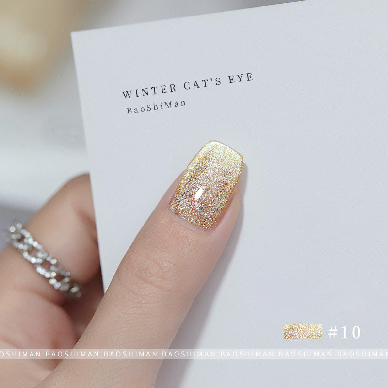 Cool Dream Winter Cat Eye 10 for creating unique and refreshing nail art with a cool dream winter cat eye effect, adding a frosty touch