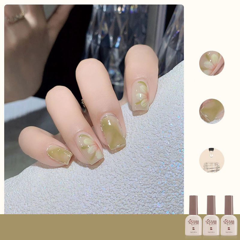 Hydrated Skin 23 + Early Autumn Peach + Tempered Top Coat cat eye gel polish for creating refined and dynamic nail art with a hydrated skin 23 base, accented by early autumn peach and tempered top coat for a sophisticated look