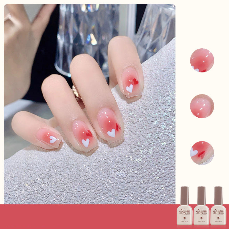 Icy Honey + Internet Red Pink + Crimson Red cat eye gel polish for vibrant and eye-catching nail designs featuring a blend of icy honey, internet red pink, and crimson red, ideal for making a statement