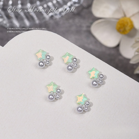 Star Pearl Nail Charms NAILSAMI