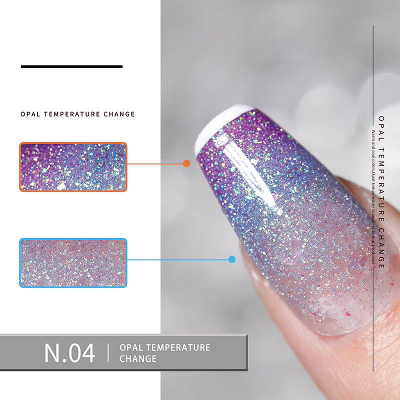 Temperature Changing Glitter Gel Polish NAILSAMI