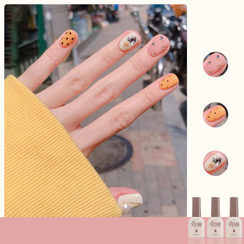 Pink + Egg Yellow + Apricot White cat eye gel polish for vibrant and playful nail designs with a pink base, enhanced by egg yellow and apricot white for a fun and lively appearance