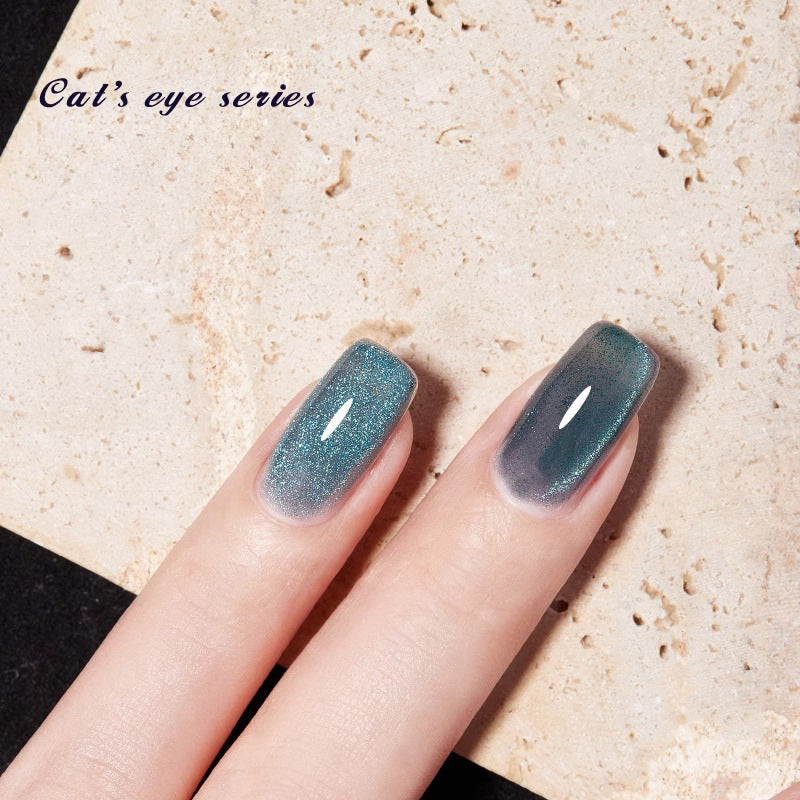 Starry Night Cat Eye Gel Polish 2024 Star Dance Floor Cat Eye 14 for elegant starry night cat eye nail designs with bold effects