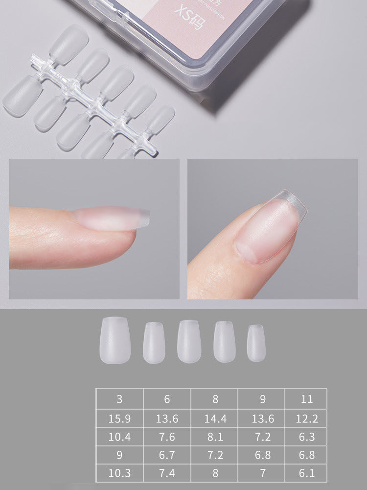Short Round Wearable Nail Tips NAILSAMI