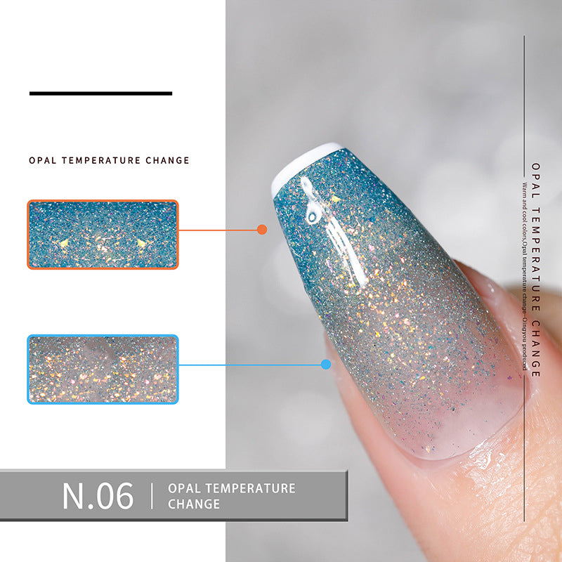 Temperature Changing Glitter Gel Polish NAILSAMI