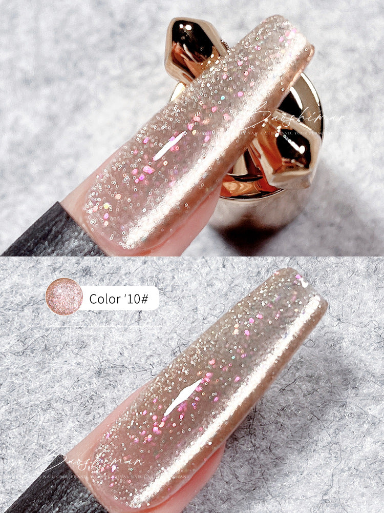 Summer Ice Cat Eye Gel Polish 2024 Icy Shard Cat Eye 10 for bold and elegant cat eye nail designs with an icy shard finish