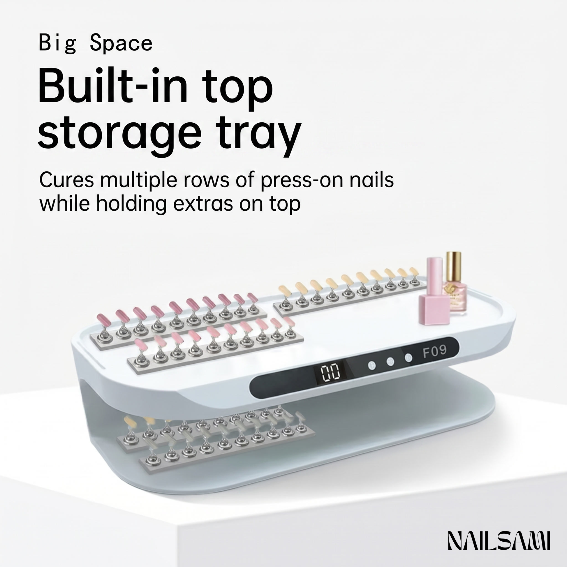 F09 Built-in top storage tray