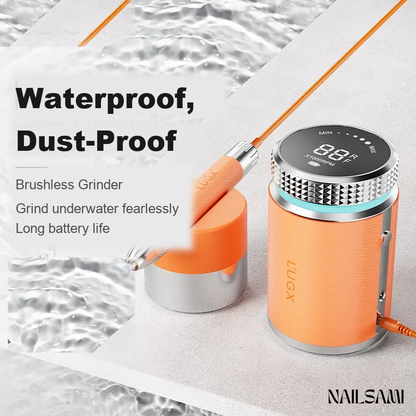 Premium brushless waterproof nail drill image 1