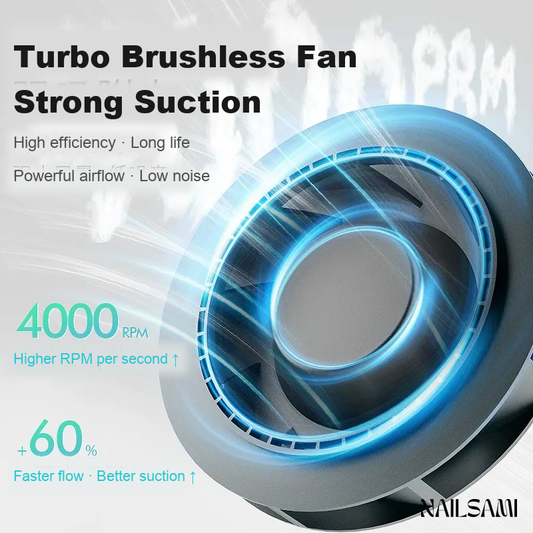 Pro brushless turbo nail dust collector image 2
