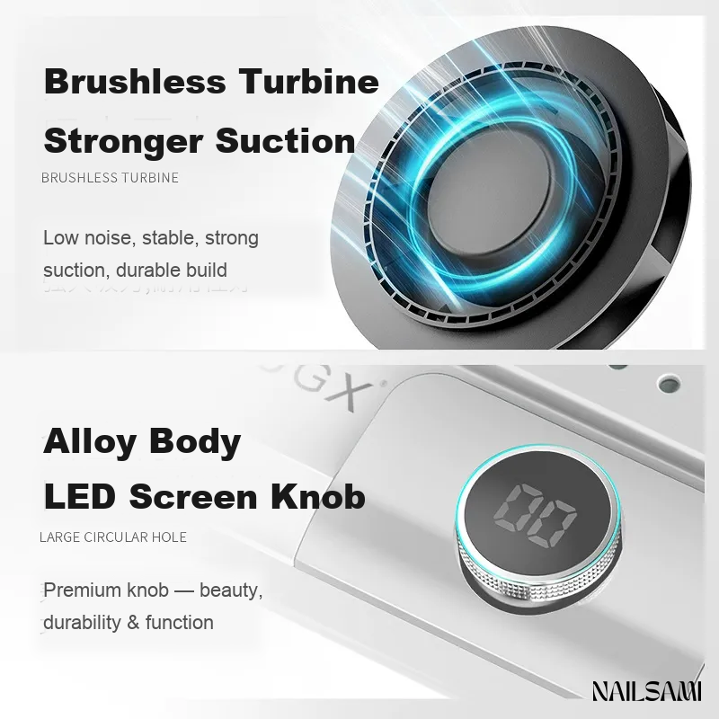Pro brushless turbo nail dust collector image 4