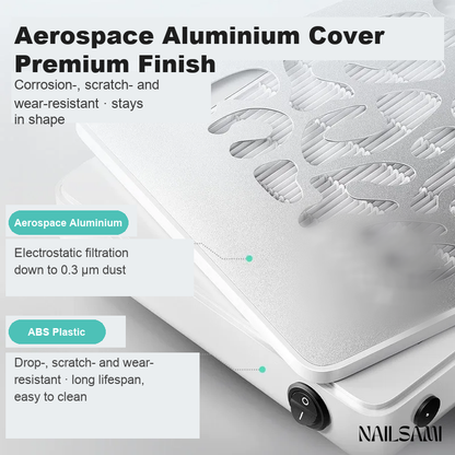 Aerospace-grade aluminium cover, corrosion and scratch resistant